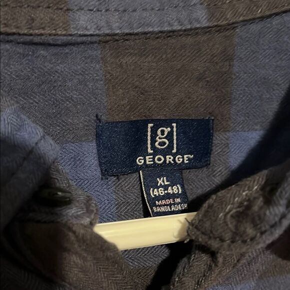 Set of 3 XL Men’s Blue Flannel Plaid Button Up - Picture 7 of 7